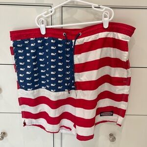Vineyard Vines Red Swim Trunks
